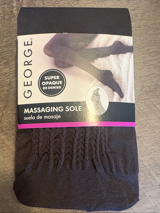 George Other - George Black Massaging Sole Opaque Socks